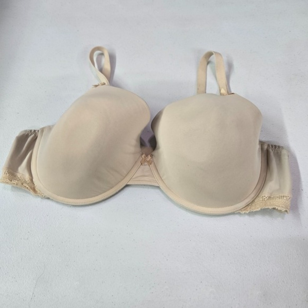 Felina Women Bra 40DD Beige Underwire Lightly Lined‎ Adjustable Straps